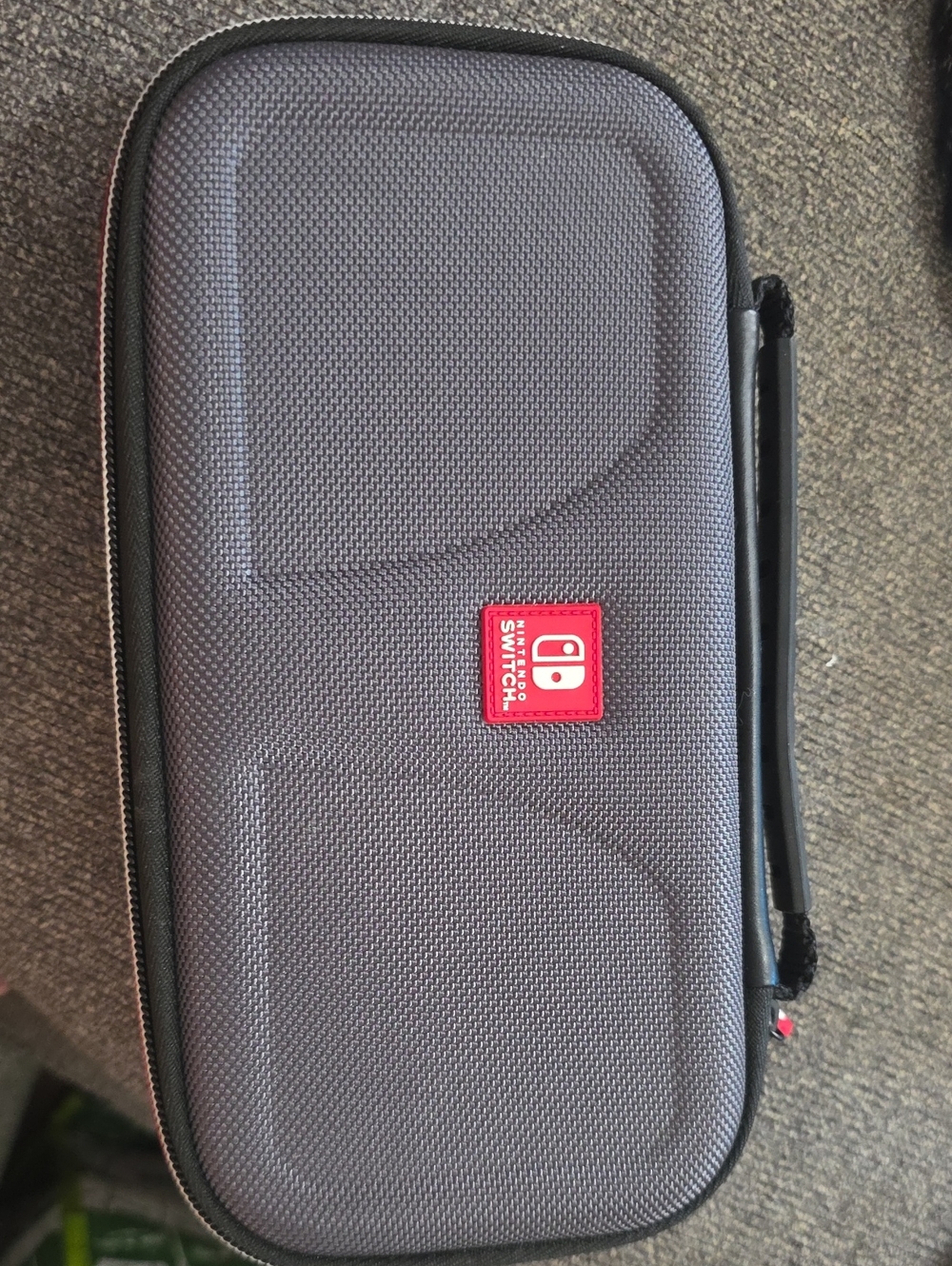 Nintendo Gray Travel Case with Red Logo Patch